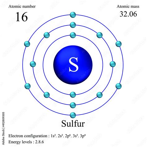 electrons in sulfur|Sulfur .